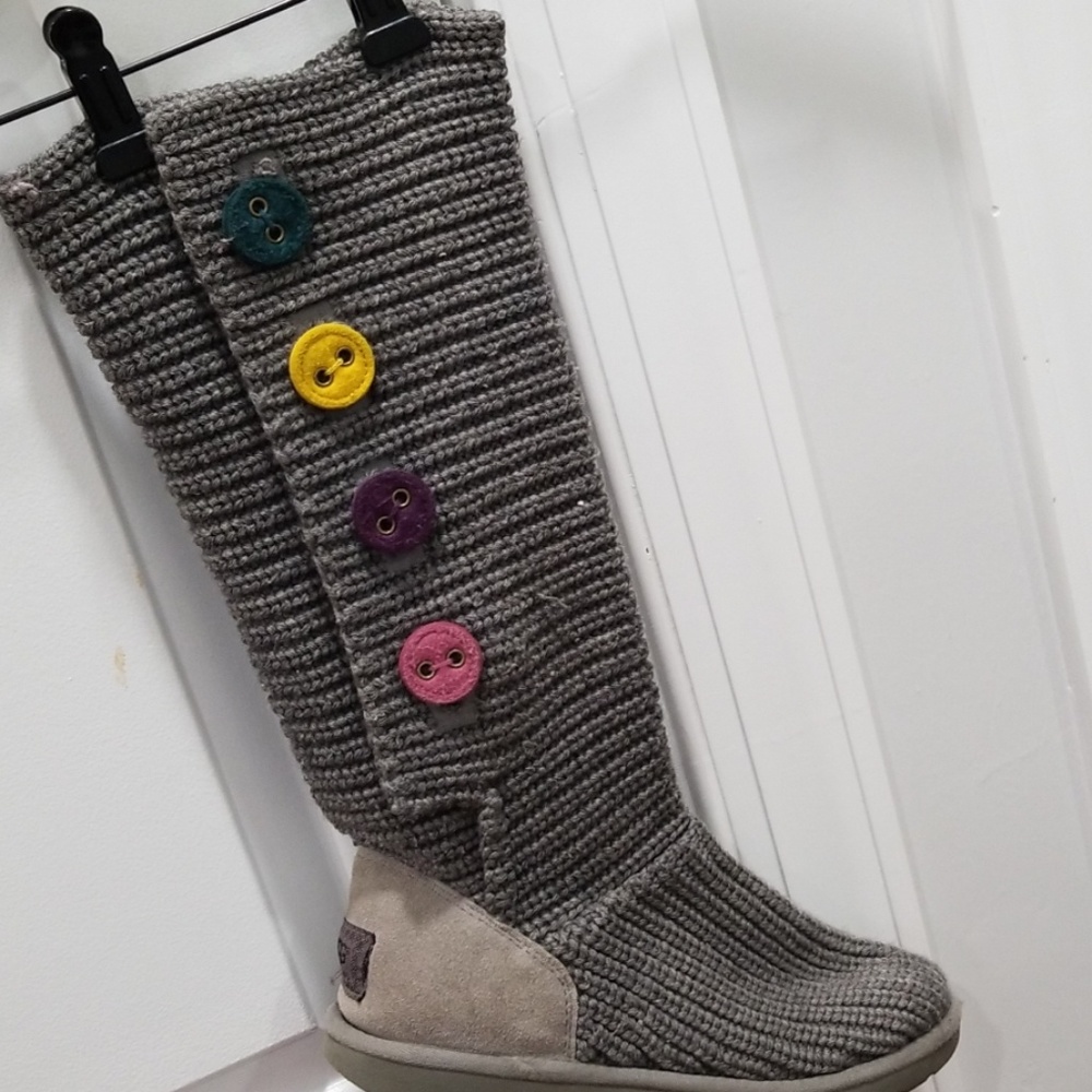 Ugg multicolored bottoms knit boots